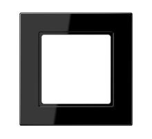 Рамка для вертикальной и горизонтальной установки, 1 пост; термопласт; черный; A550  A5581BFSW  Jung