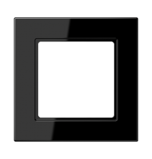 Рамка для вертикальной и горизонтальной установки, 1 пост; термопласт; черный; A550  A5581BFSW  Jung