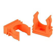 Крепеж клипса для труб   CLIP-25-OR d 25мм оранжевая  Б0051808  ЭРА