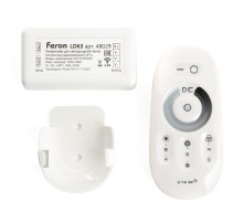 Контроллер диммер для светодиодной ленты с П/У белый, 12-24V, LD62  48029  FERON