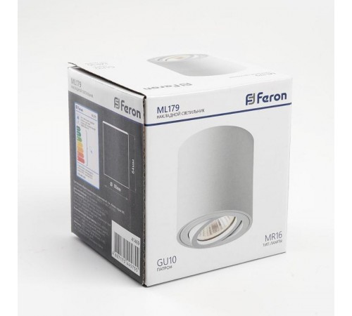 Светильник накладной акцентный ML179 MR16 35W, 220V, GU10, белый  41469  Feron