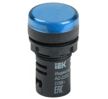 Лампа AD22DS(LED)матрица d22мм синий 230В    BLS10-ADDS-230-K07  IEK