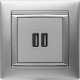 Valena Алюминий Розетка 2-ая USB  770270  Legrand