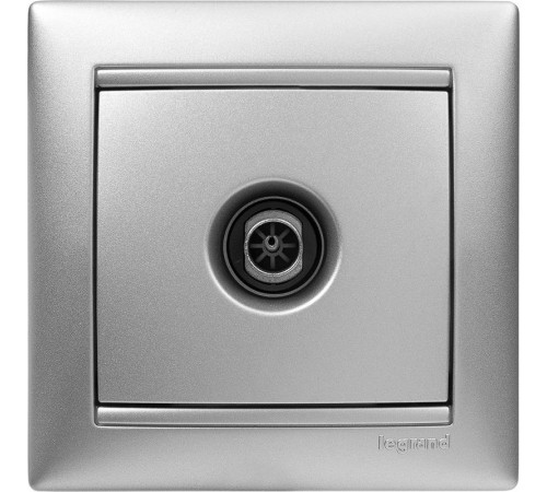 Valena Алюминий Розетка TV единственная 1,5 дБ  770129  Legrand