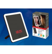 Светильник настольный TLD-591 Brown/LED/80Lm/6000K/Dimmer/T+M зеркало4W акк 37V/600mAh сенсор диммер часы термометр коричн  UL-00004160  Uniel