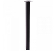 Ножка металл.квадрат, нерегулир, 25х25х400 мм, черная - накл.   151258  Tech-KREP