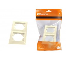 Рамка 2-х постовая вертикальная сл. кость "Лама"   SQ1815-0133  TDM