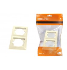 Рамка 2-х постовая вертикальная сл. кость "Лама"   SQ1815-0133  TDM