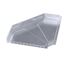 Угол горизонтальный 90 градусов Стандарт INOX (AISI 316) 600х100  PR16.3544  Промрукав