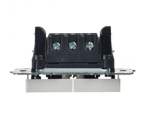 BRITE Выключатель 2-клавишный проходной 10А ВС10-2-6-БрБ белый  BR-V22-0-10-K01  IEK