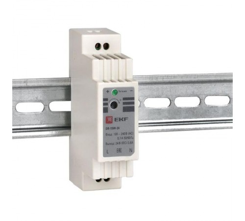 Блок питания 24В DR-15W-24 PROxima  dr-15w-24  EKF