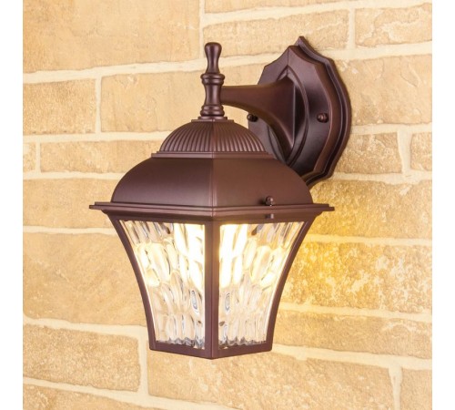 Светильник садово-парковый Apus D шоколад (GL 1009D) настенный  a043111  Elektrostandard