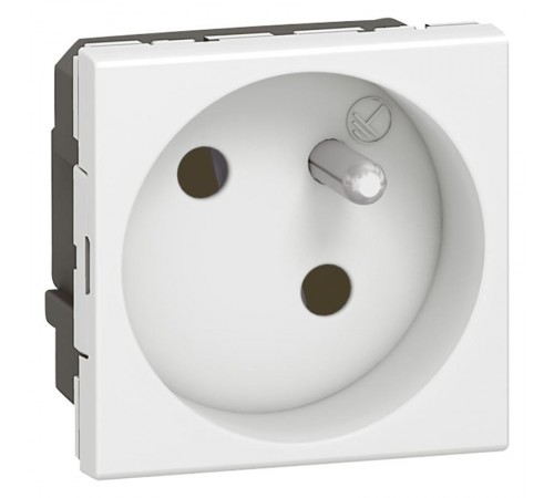 Розетка Mosaic 2К+З ф/б 45 град.  077145  Legrand