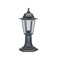 Светильник садово-парковый NOF-PG34-004-IP44-E27 (6 граней черный под серебро)  80476   Navigator