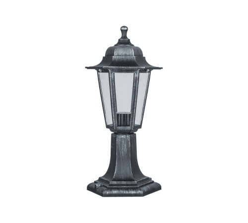 Светильник садово-парковый NOF-PG34-004-IP44-E27 (6 граней черный под серебро)  80476   Navigator