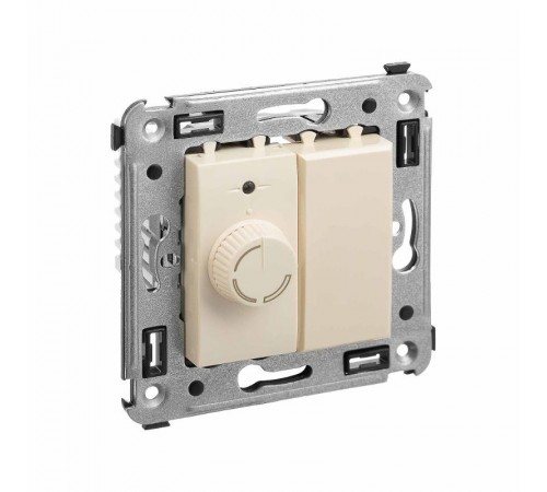 Диммер поворотный в стену, "Avanti", "Ванильная дымка"  4405133  DKC