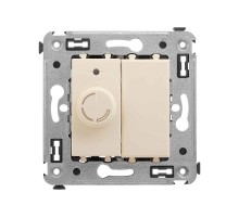 Диммер поворотный в стену, "Avanti", "Ванильная дымка"  4405133  DKC