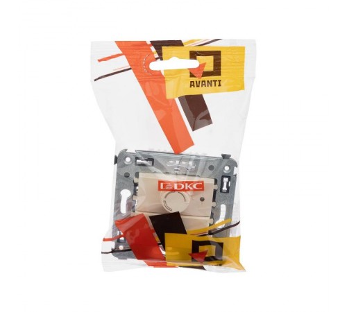 Диммер поворотный в стену, "Avanti", "Ванильная дымка"  4405133  DKC