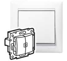 Valena DIY Белый Выключатель 2-х клавишный c подсветкой  694290  Legrand