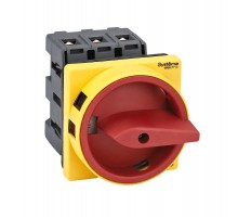 Выключатель-Разъединитель 3P 63A IP20 с красной рукояткой на дверцу 4 винтами с замком  MSD63310R  SE