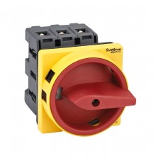 Выключатель-Разъединитель 3P 40A IP20 с красной рукояткой на дверцу 4 винтами с замком  MSD40310R  SE