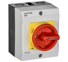 Переключатель кулачковый в боксе закрытая рукоятка аварийная 10А схема 54  MI-CS22-010-054  IEK