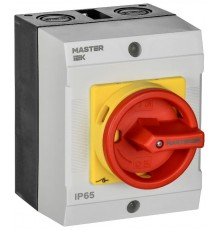 Переключатель кулачковый в боксе закрытая рукоятка аварийная 10А схема 54  MI-CS22-010-054  IEK