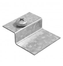 Фиксатор крышки лестничного лотка ЛКР, толщ. 1,0 мм, гор. цинк, 324003  ФКЛКР-1,0-ГЦ   Ostec