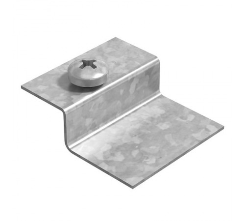 Фиксатор крышки лестничного лотка ЛКР, толщ. 1,0 мм, гор. цинк, 324003  ФКЛКР-1,0-ГЦ   Ostec