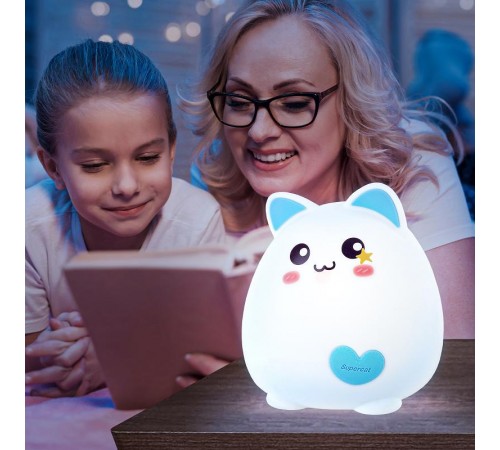 Светильник настольный NLED-414-2W-BU белый с синим  Б0041093  ЭРА