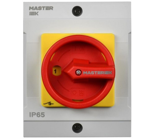 Переключатель кулачковый в боксе закрытая рукоятка аварийная 10А схема 54  MI-CS22-010-054  IEK