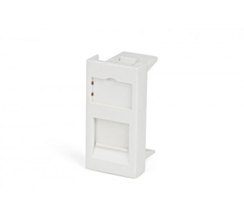 SIP2-1K-M45-22.5 Вставка 45x22,5 (аналог Mosaic) для 1 модуля формата Keystone Jack, со шторкой  35206  Hyperline