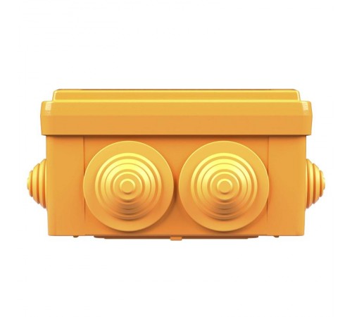 Коробка распределительная пластиковая FS огн., IP56,100х100х50мм, 6р, 450V,6A, 4мм.кв с кабельными вводами и клеммниками  FSB11604  DKC