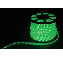 Дюралайт светодиодный 3W 50м квадр. 11х17мм 230V 72LED/м 2,88Вт/м, (2м/отрез), 2 аксесс., зеленый/ LED-F3W  26069  FERON