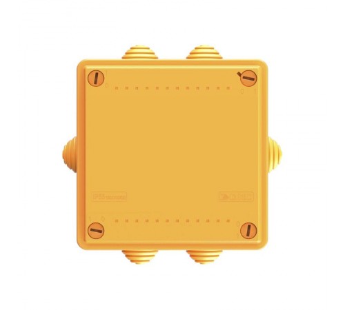 Коробка распределительная пластиковая FS огн., IP56,100х100х50мм, 6р, 450V,6A, 4мм.кв с кабельными вводами и клеммниками  FSB11604  DKC