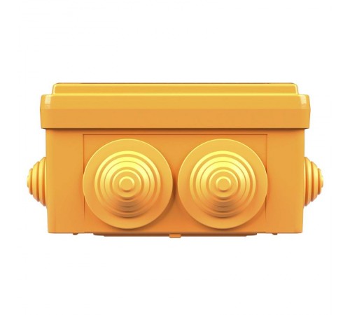 Коробка распределительная пластиковая FS огн., IP56,100х100х50мм, 6р, 450V,6A, 4мм.кв с кабельными вводами и клеммниками  FSB11604  DKC