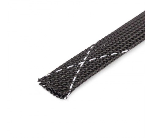 Оплетка кабельная из полиэстера XP-10 (черн-бел)  102336  Fortisflex