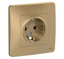 Blanca Титан С/У Розетка с заземлением без шторок, 16А, 250В  BLNRS001014  SE