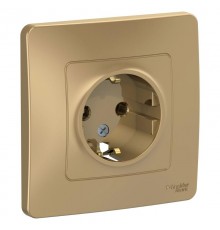 Blanca Титан С/У Розетка с заземлением без шторок, 16А, 250В  BLNRS001014  SE