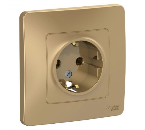 Blanca Титан С/У Розетка с заземлением без шторок, 16А, 250В  BLNRS001014  SE