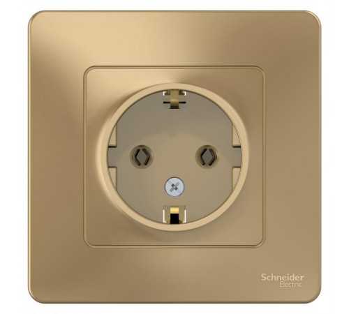 Blanca Титан С/У Розетка с заземлением без шторок, 16А, 250В  BLNRS001014  SE