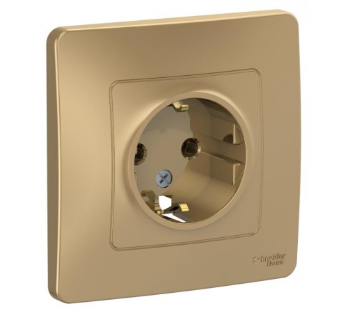 Blanca Титан С/У Розетка с заземлением без шторок, 16А, 250В  BLNRS001014  SE