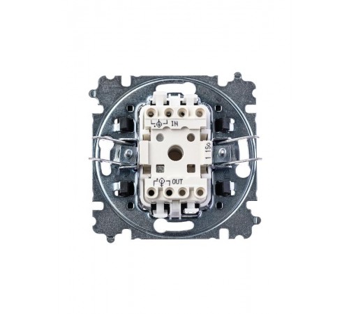 ABB Levit Белый / дымчатый чёрный Выключатель 1-кл.  3559H-A01445 62W  2CHH590145A6062  ABB