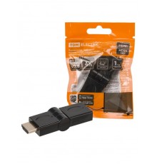 Переходник "АВП 5" штекер HDMI - гнездо HDMI поворотный на 180 градусов, позолоченные контакты,  SQ4040-0105  TDM