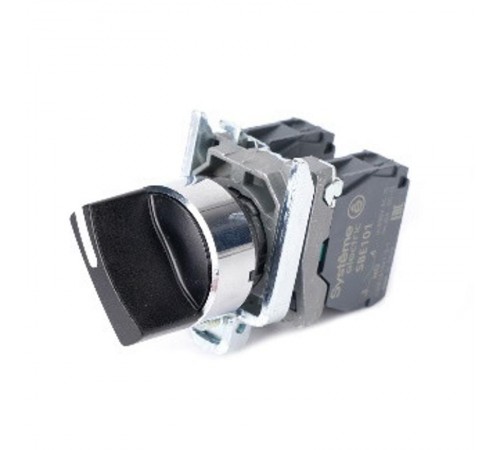 Переключатель SB4 в сборе модульный 22мм 2 позиции с возвратом 1НО+1НЗ  SB4BD45  SE