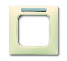 Рамка 1-постовая, с полем для надписи, серия Busch-Duro 2000 SI linear, цвет слоновая кость  1754-0-4093   2CKA001754A4093  ABB