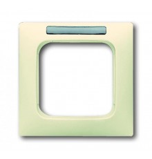 Рамка 1-постовая, с полем для надписи, серия Busch-Duro 2000 SI linear, цвет слоновая кость  1754-0-4093   2CKA001754A4093  ABB