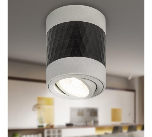 Светильник настенно-потолочный спот OL33 WH/BK MR16 GU10 IP20 черный, белый  Б0056380  ЭРА