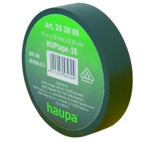 Изолента ПВХ, цвет чёрный, шир. 25 мм, длина 20 м, d 74 мм  263862  Haupa