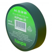 Изолента ПВХ, цвет чёрный, шир. 25 мм, длина 20 м, d 74 мм  263862  Haupa